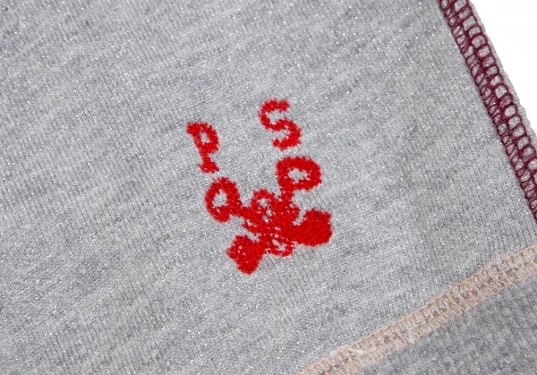 ポールスミス ピンクPaul Smith PINK ラグラン半袖グリッタースウェットシャツ グレーM K-111785_008