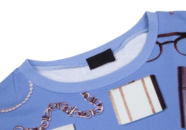 ポールスミス ブラックPaul Smith BLACK コスメティックプリントTシャツ 水色M K-111786_003