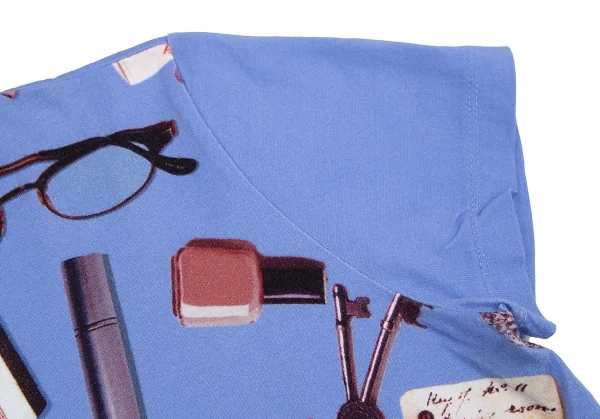 ポールスミス ブラックPaul Smith BLACK コスメティックプリントTシャツ 水色M K-111786_004