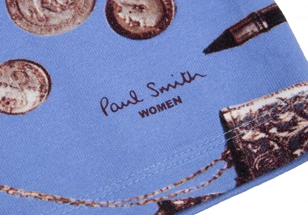 ポールスミス ブラックPaul Smith BLACK コスメティックプリントTシャツ 水色M K-111786_006