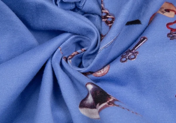 ポールスミス ブラックPaul Smith BLACK コスメティックプリントTシャツ 水色M K-111786_009