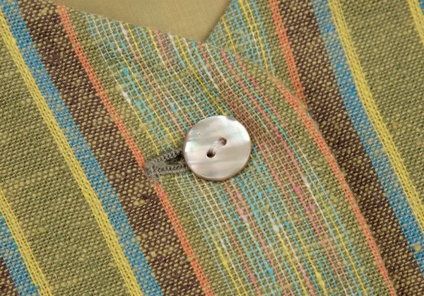 ケンゾーコンポジションKENZO Composition コットンストライプ織りベスト 緑38 K-111793_004