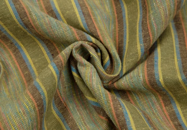 ケンゾーコンポジションKENZO Composition コットンストライプ織りベスト 緑38 K-111793_009