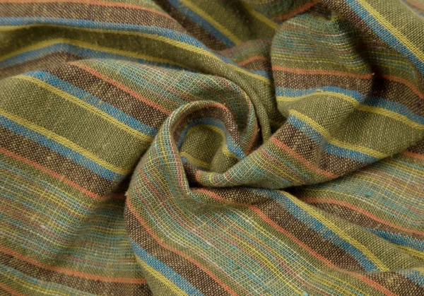 ケンゾーコンポジションKENZO Composition コットンストライプ織りワイドパンツ 緑38 K-111794_008