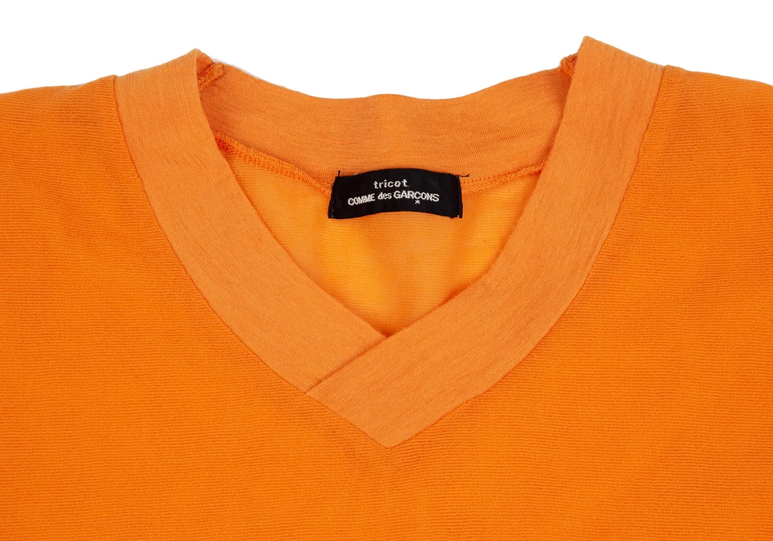 tricot COMME des GARCONS Dyed Mesh Layered V Neck T Shirt