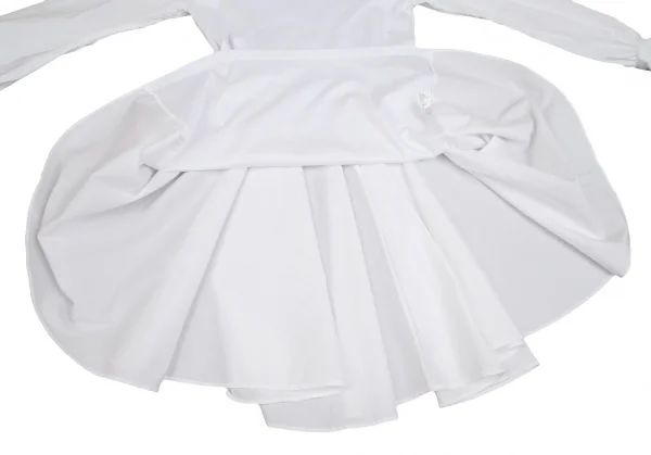 ミハラヤスヒロMIHARA YASUHIRO バックプリーツ切替シャツワンピース 白36 K-111835_010