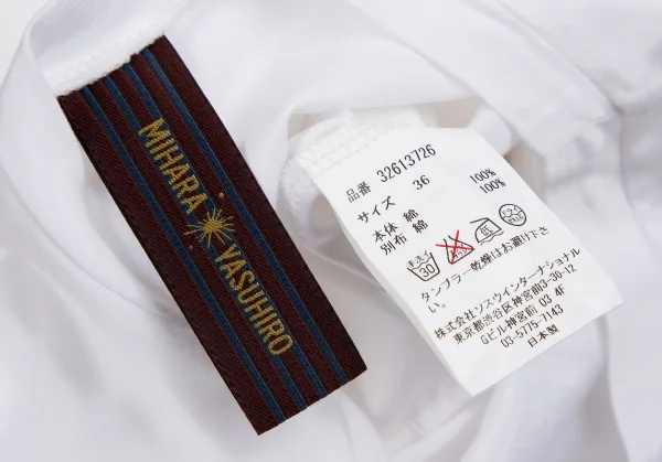 ミハラヤスヒロMIHARA YASUHIRO バックプリーツ切替シャツワンピース 白36 K-111835_017