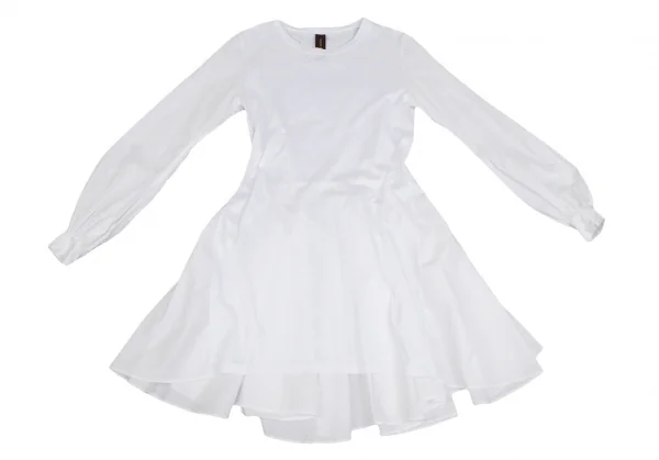 ミハラヤスヒロMIHARA YASUHIRO バックプリーツ切替シャツワンピース 白36 K-111835_002