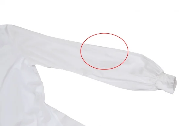 ミハラヤスヒロMIHARA YASUHIRO バックプリーツ切替シャツワンピース 白36 K-111835_005