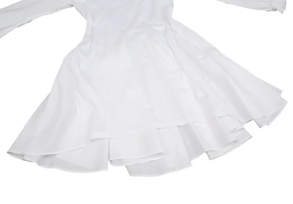 ミハラヤスヒロMIHARA YASUHIRO バックプリーツ切替シャツワンピース 白36 K-111835_009