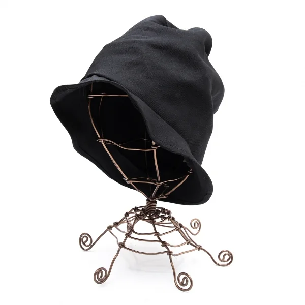 ヨウジヤマモト ファムYohji Yamamoto FEMME ウールギャババケットハット 黒 K-111841_001