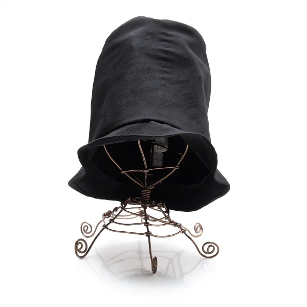 ヨウジヤマモト ファムYohji Yamamoto FEMME ウールギャババケットハット 黒 K-111841_003