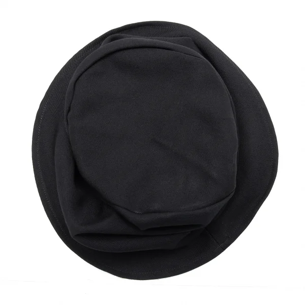 ヨウジヤマモト ファムYohji Yamamoto FEMME ウールギャババケットハット 黒 K-111841_006