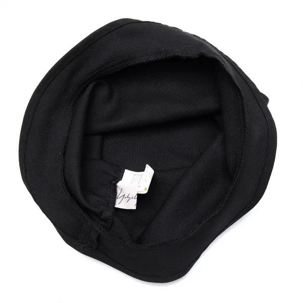 ヨウジヤマモト ファムYohji Yamamoto FEMME ウールギャババケットハット 黒 K-111841_007