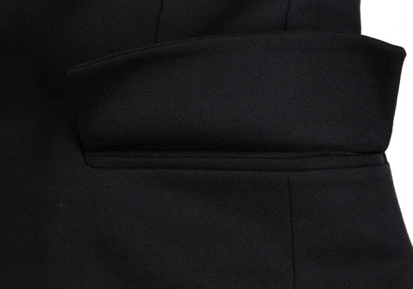 ヴェロニクブランキーノVERONIQUE BRANQUINHO ウール1Bピークドラペルジャケット 黒36 K-111846_012