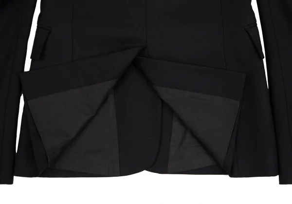 ヴェロニクブランキーノVERONIQUE BRANQUINHO ウール1Bピークドラペルジャケット 黒36 K-111846_017