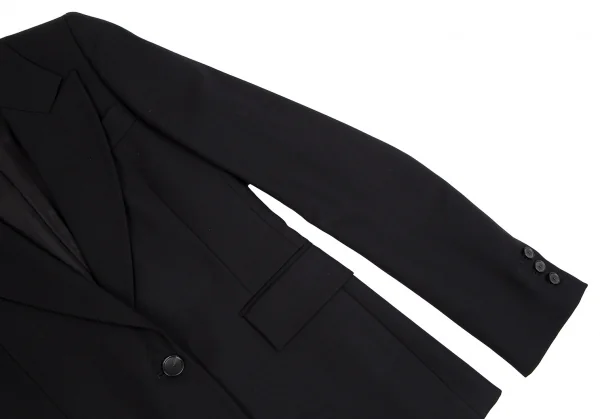 ヴェロニクブランキーノVERONIQUE BRANQUINHO ウール1Bピークドラペルジャケット 黒36 K-111846_007