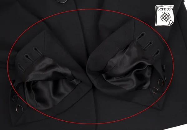 ヴェロニクブランキーノVERONIQUE BRANQUINHO ウール1Bピークドラペルジャケット 黒36 K-111846_009