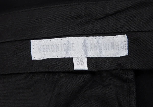 ヴェロニクブランキーノVERONIQUE BRANQUINHO ウールスラックスパンツ 黒36 K-111847_014