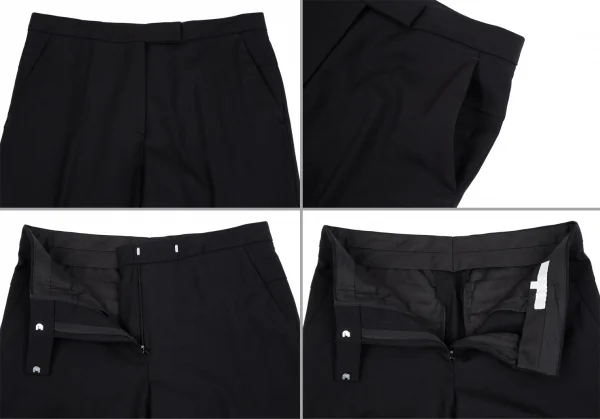 ヴェロニクブランキーノVERONIQUE BRANQUINHO ウール1Bピークドラペルセットアップスーツ 黒36 K-111848_014