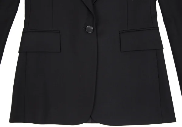 ヴェロニクブランキーノVERONIQUE BRANQUINHO ウール1Bピークドラペルセットアップスーツ 黒36 K-111848_008