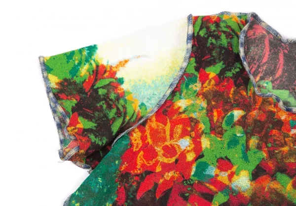 ジャンポールゴルチエ ファムJean Paul GAULTIER FEMME トロピカルプリントパワーネットTシャツ 赤緑黄他40 K-111855_006