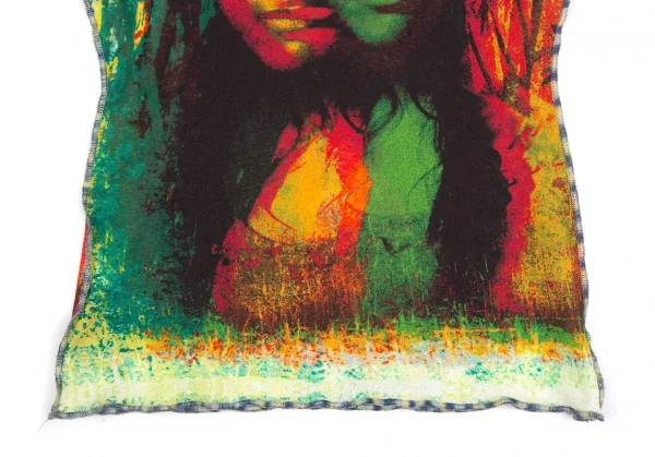 ジャンポールゴルチエ ファムJean Paul GAULTIER FEMME トロピカルプリントパワーネットTシャツ 赤緑黄他40 K-111855_008