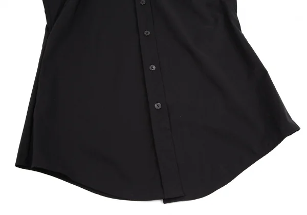ジャンポールゴルチエ ファムJean Paul GAULTIER FEMME ネクタイスリーブストレッチノースリーブシャツ 黒マルチ40 K-111858_013