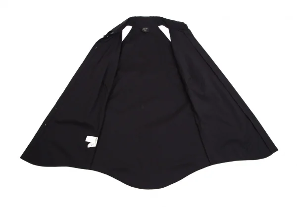 ジャンポールゴルチエ ファムJean Paul GAULTIER FEMME ネクタイスリーブストレッチノースリーブシャツ 黒マルチ40 K-111858_014