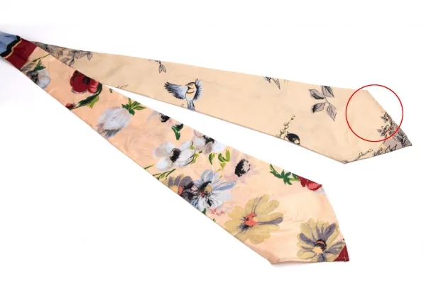 ジャンポールゴルチエ ファムJean Paul GAULTIER FEMME ネクタイスリーブストレッチノースリーブシャツ 黒マルチ40 K-111858_004