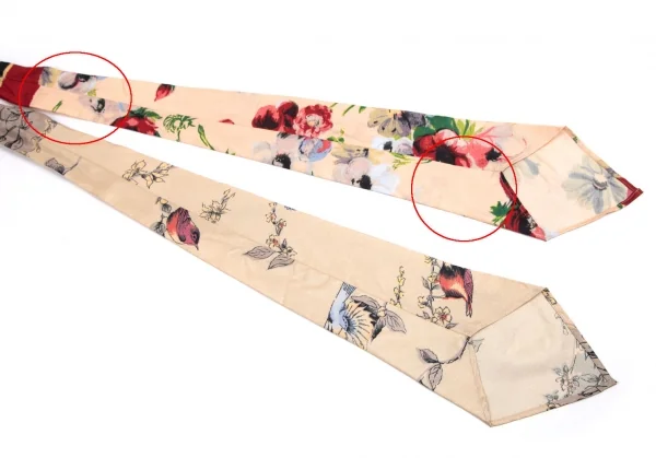 ジャンポールゴルチエ ファムJean Paul GAULTIER FEMME ネクタイスリーブストレッチノースリーブシャツ 黒マルチ40 K-111858_006