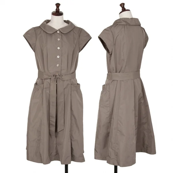 ジュンコ シマダJUNKO SHIMADA JS ポリプルオーバーフレンチスリーブワンピース モカ40 K-111860_001