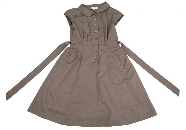 ジュンコ シマダJUNKO SHIMADA JS ポリプルオーバーフレンチスリーブワンピース モカ40 K-111860_002