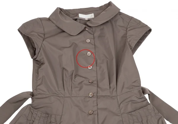 ジュンコ シマダJUNKO SHIMADA JS ポリプルオーバーフレンチスリーブワンピース モカ40 K-111860_003