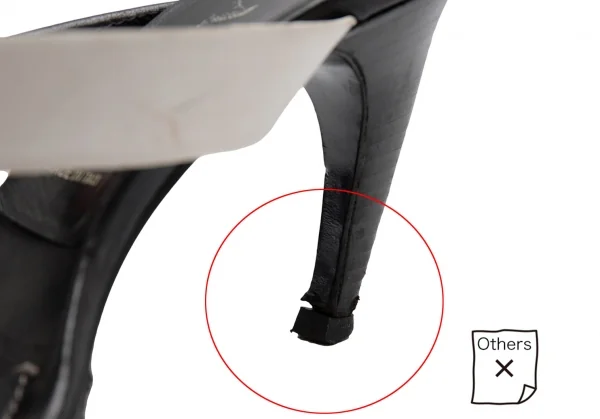 プラダPRADA 配色ストラップヒールサンダル 黒白緑35 1/2(23位) K-111869_014