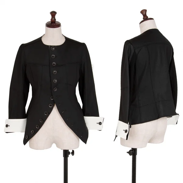 バジュラbajra ストレッチメニーボタンジャケット 黒2 K-111870_001