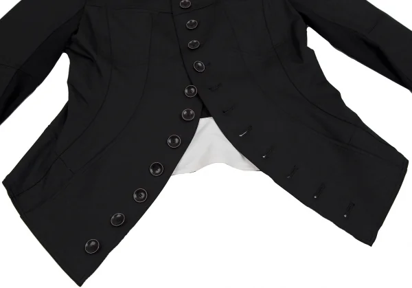 バジュラbajra ストレッチメニーボタンジャケット 黒2 K-111870_010