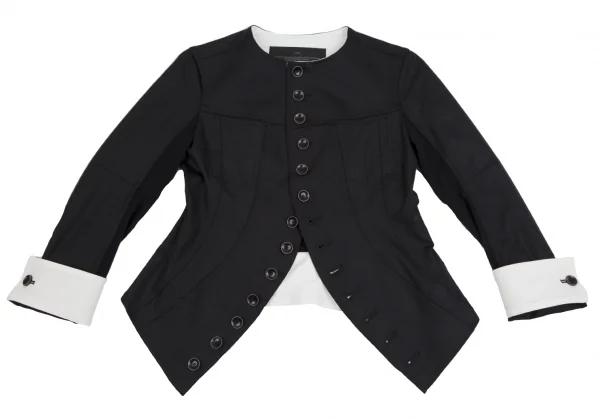バジュラbajra ストレッチメニーボタンジャケット 黒2 K-111870_002