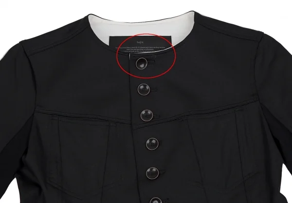 バジュラbajra ストレッチメニーボタンジャケット 黒2 K-111870_003