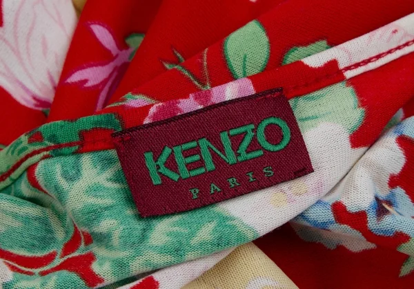 ケンゾーKENZO フローラルプリントカットソー 赤M位 K-111872_013