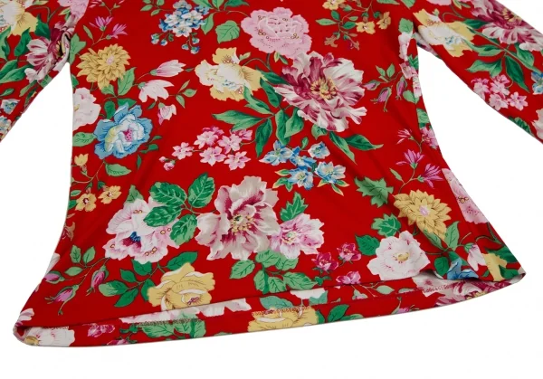 ケンゾーKENZO フローラルプリントカットソー 赤M位 K-111872_007
