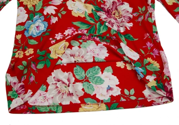 ケンゾーKENZO フローラルプリントカットソー 赤M位 K-111872_008