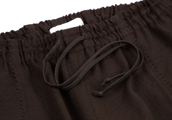 プリーツプリーズPLEATS PLEASE 超音波ピンキングカットイージーパンツ 焦げ茶3 K-111894_003