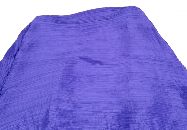 プリーツプリーズPLEATS PLEASE 大判プリーツポンチョストール 青 K-111899_003