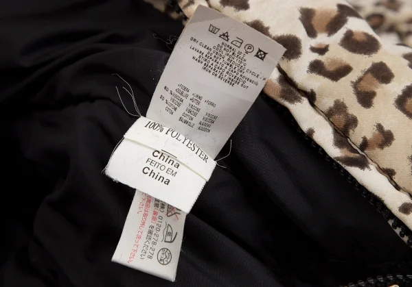 クリツィアジーンズKRIZIA JEANS レオパードダウンジャケット ベージュ40 K-111904_018