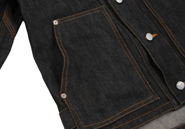 ファイナルホームFINAL HOME パッチポケットデニムジャケット 黒M K-111905_011