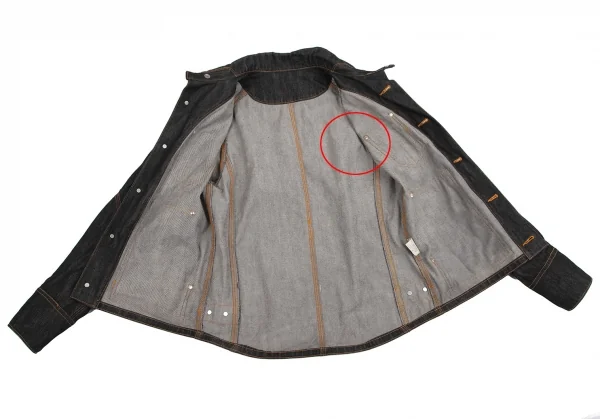 ファイナルホームFINAL HOME パッチポケットデニムジャケット 黒M K-111905_012