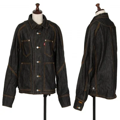 ファイナルホームFINAL HOME パッチポケットデニムジャケット 黒