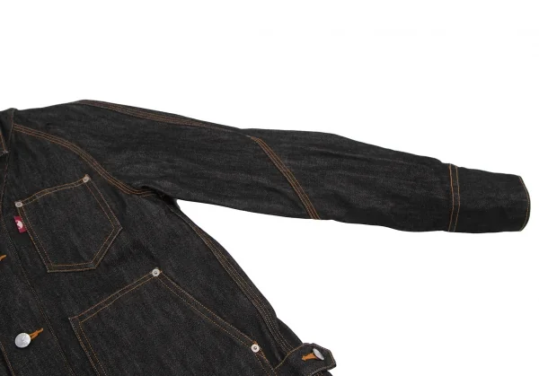 ファイナルホームFINAL HOME パッチポケットデニムジャケット 黒M K-111905_004