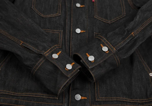 ファイナルホームFINAL HOME パッチポケットデニムジャケット 黒M K-111905_006